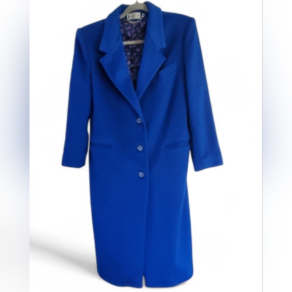 Karen Scott Jackets & Blazers - Ashley Scott Pure Wool Blue Coat. SP.